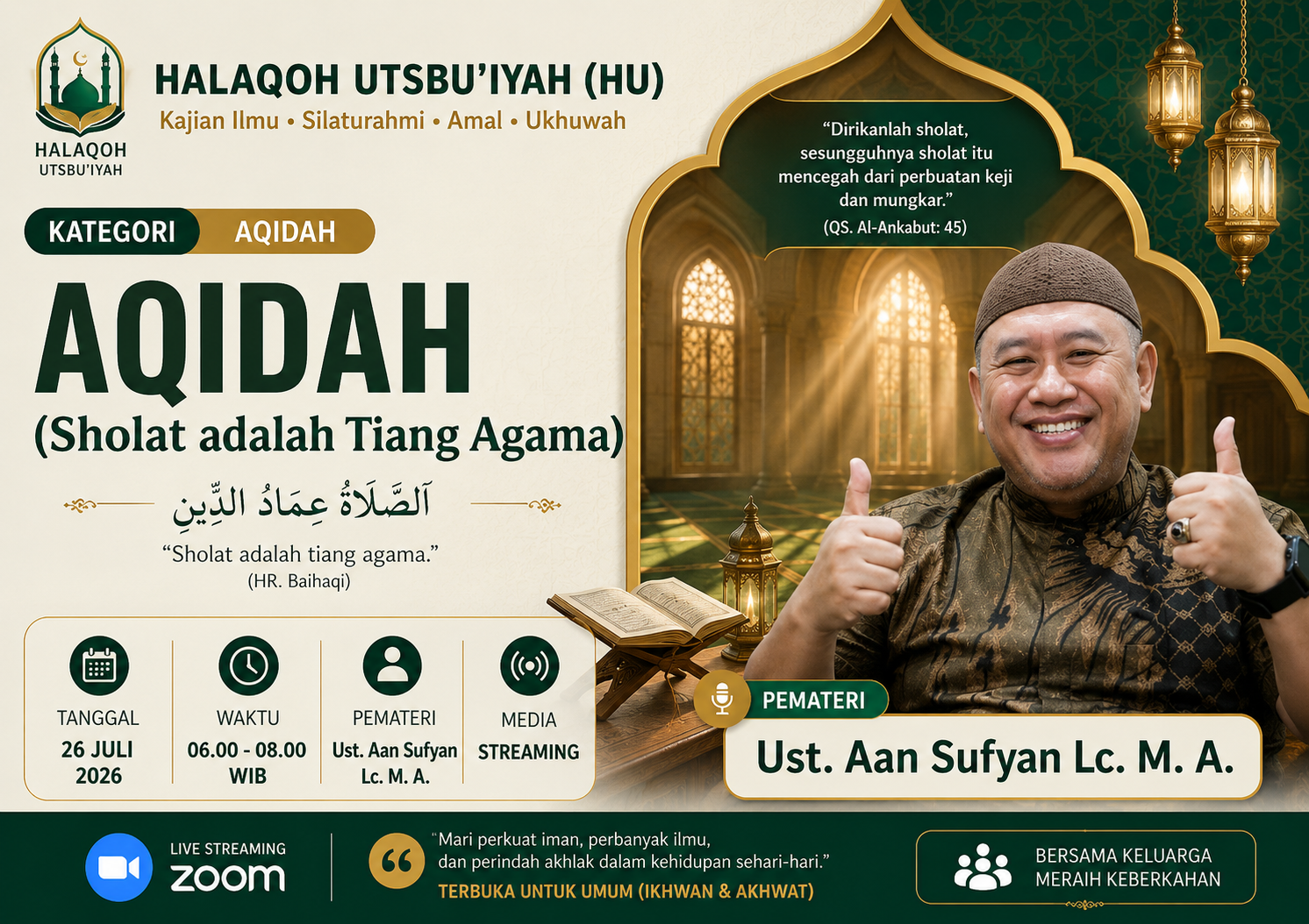 Aqidah (Sholat adalah Tiang Agama)